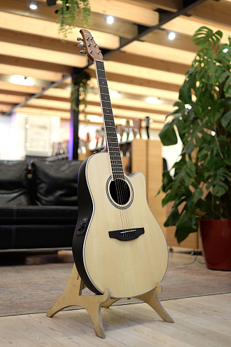 Электроакустическая гитара Ovation Applause AB24II-4S Balladeer Mid Cutaway Natural Satin - купить в "Гитарном Клубе"