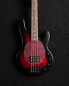 Бас-гитара Sterling StingRay RAY34PB, Poplar Burl Top, Dark Scarlet Burst Satin - купить в "Гитарном Клубе"