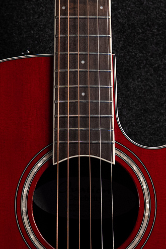 Электроакустическая гитара Ovation CS24-RR Celebrity Standard Mid Cutaway Ruby Red - купить в "Гитарном Клубе"