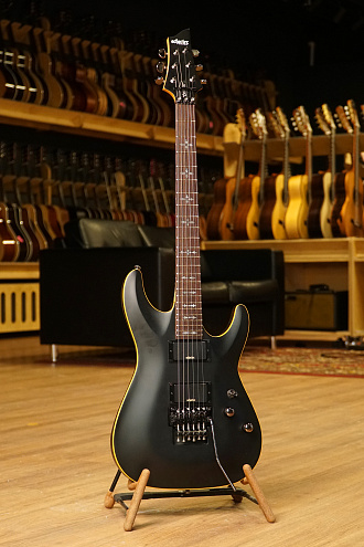 Электрогитара Schecter Demon-6 FR Aged Black Satin - купить в "Гитарном Клубе"