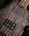 Бас-гитара Sterling StingRay RAY34-PB, Poplar Burl Top, Trans Black - купить в "Гитарном Клубе"