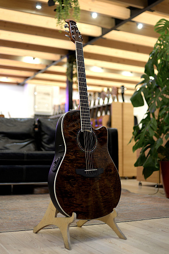 Электроакустическая гитара Ovation CS24P-NBM Celebrity Standard Plus Mid Cutaway Nutmeg Burled Maple - купить в "Гитарном Клубе"