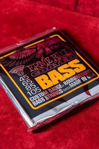 Струны для бас-гитары Ernie Ball 3833 Coated Bass Hybrid Slinky, 45-105 - купить в "Гитарном Клубе"