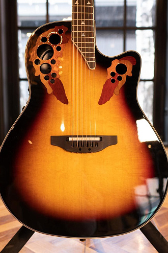 Электроакустическая гитара Ovation 2078AX-1 Elite Deep Contour Cutaway Sunburst - купить в "Гитарном Клубе"