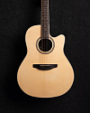 Электроакустическая гитара Ovation Applause AB24II-4S Balladeer Mid Cutaway Natural Satin - купить в "Гитарном Клубе"