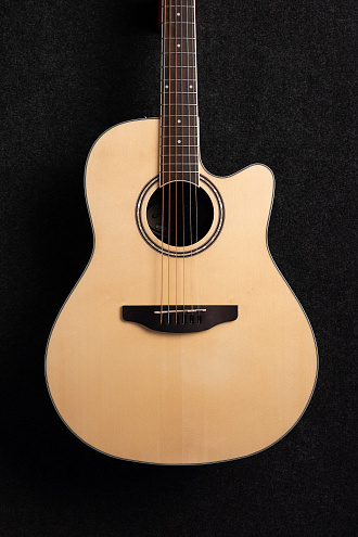 Электроакустическая гитара Ovation Applause AB24II-4S Balladeer Mid Cutaway Natural Satin - купить в "Гитарном Клубе"