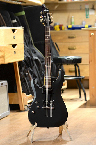 Электрогитара Schecter C-6 Deluxe LH Satin Black - купить в "Гитарном Клубе"