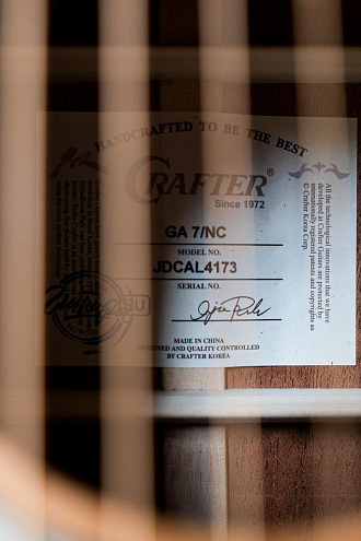 Акустическая гитара Crafter GA-7/NC - купить в "Гитарном Клубе"