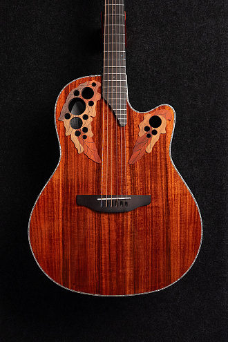 Электроакустическая гитара Ovation CE44P-FKOA Celebrity Elite Plus Mid Cutaway Natural Figured - купить в "Гитарном Клубе"