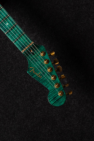 Электрогитара Fender Custom Shop Masterbuilt Yuriy Shishkov Green Stratocaster, 07 - купить в "Гитарном Клубе"