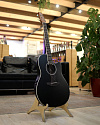 Электроакустическая гитара Applause AB28-5S Super Shallow Bowl Cutaway Black Satin - купить в "Гитарном Клубе"