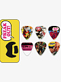 Набор медиаторов Dunlop ZAPPT01M Zappa Yellow Pick Tin, 6 шт в кробоке - купить в "Гитарном Клубе"