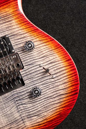 Электрогитара PRS SE CUSTOM 24 FLOYD CHARCOAL CHERRY BURST - купить в "Гитарном Клубе"