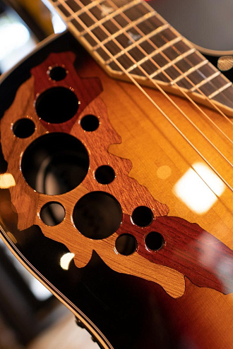 Электроакустическая гитара Ovation 2078AX-1 Elite Deep Contour Cutaway Sunburst - купить в "Гитарном Клубе"