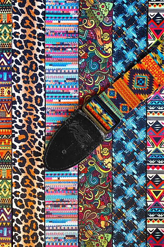 Ремень для гитары "Гитарный Клуб" с принтом - купить в "Гитарном Клубе"